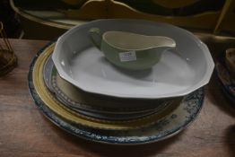 Quantity of Various Serving Dishes and a Gravy Boat