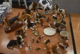 Collection of Bassett Hound Ornaments