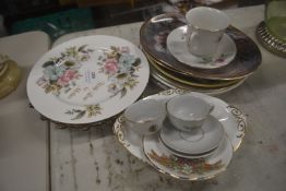 Selection of Decorative Plates and Miniature Teacups and Saucers