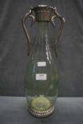 Vintage Glass & Metal Decanter