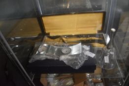 Carving Set in Presentation Box, Jasper Conran Silver Plated Tealight Holder, and a Lead Crystal