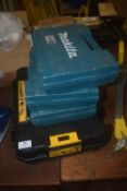*3x Makita and 1x Dewalt Toolboxes