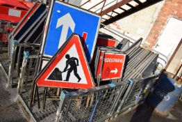 *Quantity of Assorted Metal Signs (stillage not included)