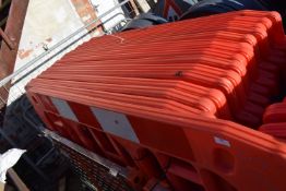 *Quantity of Large Red Plastic Barriers