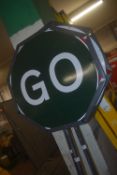 *Metal Stop & Go Sign