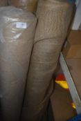 *46m x 56” Roll of Hessian, plus Part Roll