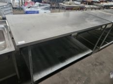 * Deep S/S Table With Undershelf