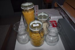 *3x Glass Storage Jars