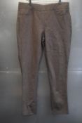 *DKNY Jeans Brown Stripped Jeggings Size: XL
