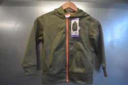 Champion Green Zip Front Hoodie Size: 5-6 years