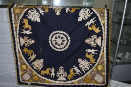 Hand Embroidered Throw with Persian Designs