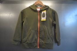 Champion Green Zip Front Hoodie Size: 7-8 years