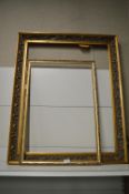 2x Rectangular Ornate Gilt Frames