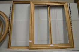 2x Rectangular Gilt Frames