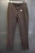 *DKNY Jeans Brown Stripped Jeggings Size: M