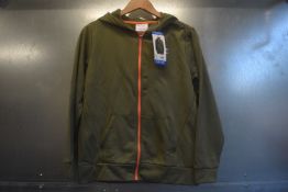 Champion Green Zip Front Hoodie Size: 11-12 years