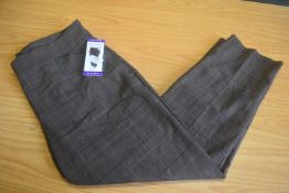 *Hilary Radley Brown Check Trousers Size: 18