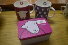 Herdy Sheep Tin & Mugs