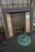 Fire Surround, and a Patio Umbrella Base