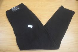 *Hilary Radley Black Patterned Cigarette Trousers Size: 14/27”