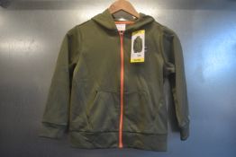 Champion Green Zip Front Hoodie Size: 7-8 years