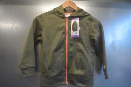 Champion Green Zip Front Hoodie Size: 5-6 years