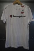 *Champion White T-Shirt Size: M
