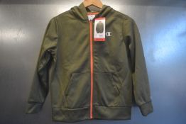 Champion Green Zip Front Hoodie Size: 9-10 years