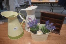 Decorative Jugs, Artificial Plants, etc.