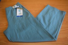 *Mondetta Blue Active Ribbed Wide Leg Pant Size: L