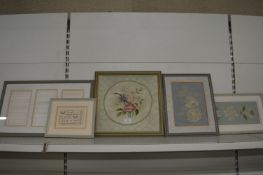 5x Framed Tapestries and Embroideries