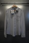 *Jachs Grey/Blue Long Sleeve Shirt Size: L