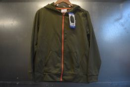 Champion Green Zip Front Hoodie Size: 11-12 years