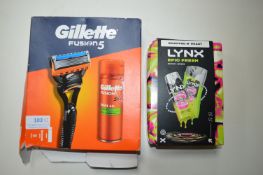 Lynx Epic Fresh Set, and Gilette Fusion 5 Razor & Gel