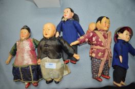 5x Chinese Dolls
