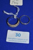 2x Sterling Silver Rings ~5.6g gross