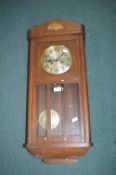 1930’s Oak Cased Wall Clock