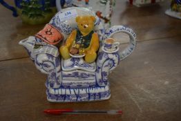 Ringtons Teddy Bear on Armchair Novelty Teapot