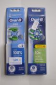 2x Oral-B Electric Toothbrush Heads