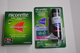 Nicorette Mouth Spray, and Patches