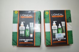 2x Loreal Men Expert Toiletry Rescue Sets