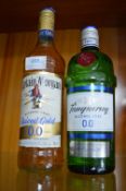 Captain Morgan and Tanqueray Alcohol Free Rum and Gin