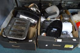 2x Boxes of Kitchen Electricals Including Kettles, Toasters, etc.