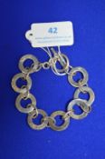 925 Sterling Silver Bracelet ~39g (marked Gucci)