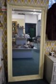 Large Cream Framed Floor Mirror