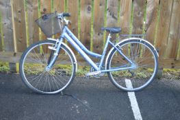 Falcon Explorer Blue Bike - 18.5” Frame with Basket and Pannier Rack