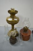 Brass & Copper Oils Lamps and Parts