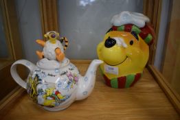 2x Winnie the Pooh and Tigger Novelty Teapots