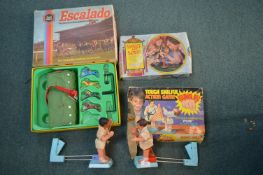 Vintage Games Including Kung Fu Action Game, Sweat & Sour, and Escalado