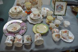 Vintage Royalty Memorabilia Including Edward and Alexander Pottery Mugs and Plates etc.